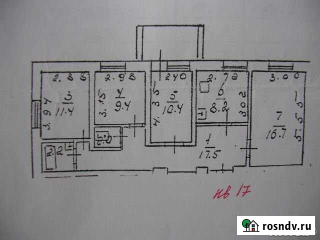 4-комнатная квартира, 80 м², 4/5 эт. на продажу в Астрахани Астрахань - изображение 1