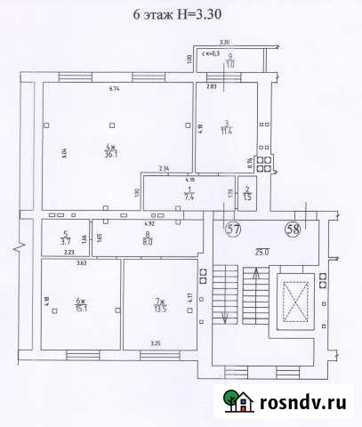 3-комнатная квартира, 96 м², 6/6 эт. на продажу в Светлогорске Светлогорск - изображение 1