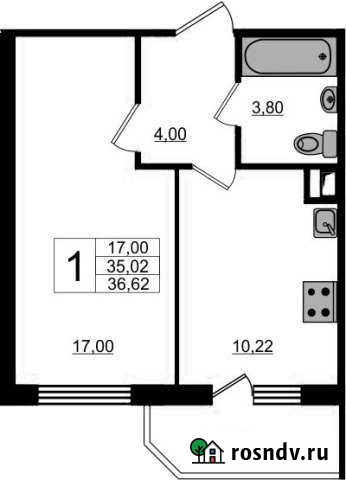 1-комнатная квартира, 40 м², 2/12 эт. на продажу в Буграх Бугры - изображение 1