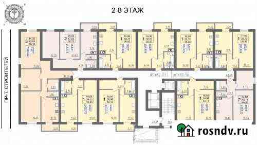 1-комнатная квартира, 42 м², 4/10 эт. на продажу в Смоленске Смоленск