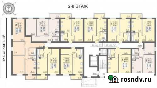 1-комнатная квартира, 42 м², 4/10 эт. на продажу в Смоленске Смоленск - изображение 1