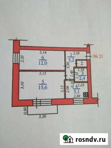 2-комнатная квартира, 42 м², 2/2 эт. на продажу в Юргамыше Юргамыш - изображение 1