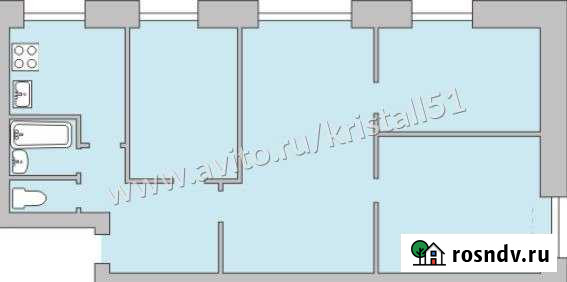 4-комнатная квартира, 63 м², 4/5 эт. на продажу в Молочном Мурманской области Молочный - изображение 1