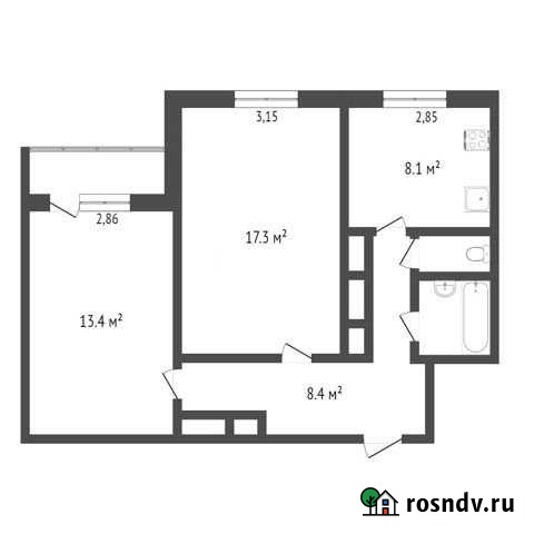 2-комнатная квартира, 52 м², 8/9 эт. на продажу в Новом Уренгое Новый Уренгой - изображение 1