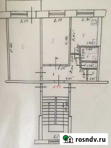 2-комнатная квартира, 44 м², 5/5 эт. на продажу в Шебекино Шебекино - изображение 1