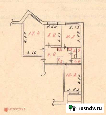 3-комнатная квартира, 62 м², 1/9 эт. на продажу в Костомукше Костомукша - изображение 1