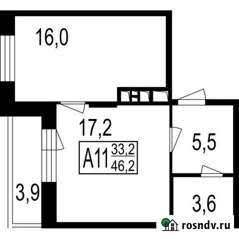 2-комнатная квартира, 42 м², 5/7 эт. на продажу в Пироговском Пироговский - изображение 1