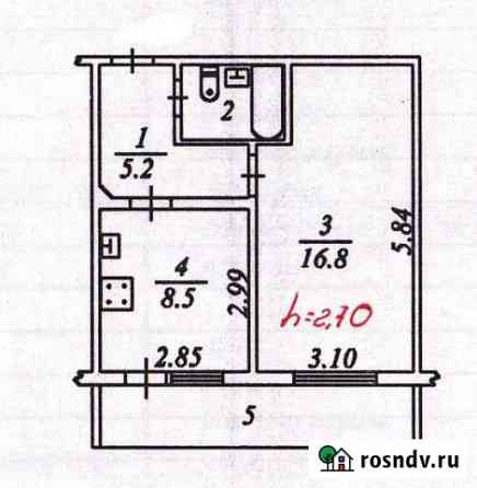 1-комнатная квартира, 33 м², 1/3 эт. на продажу в Ноябрьске Ноябрьск