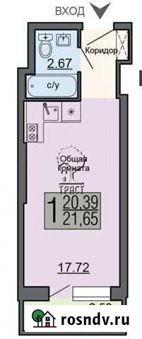 Квартира-студия, 21 м², 12/19 эт. на продажу в Воронеже Воронеж - изображение 1