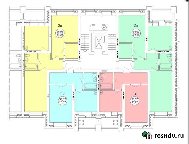 2-комнатная квартира, 58 м², 9/9 эт. на продажу в Бердске Бердск - изображение 1