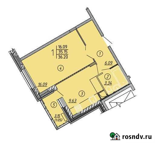 1-комнатная квартира, 36 м², 9/9 эт. на продажу в Заречном Пензенской области Заречный - изображение 1