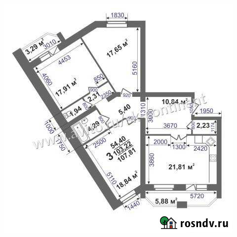 3-комнатная квартира, 107 м², 3/5 эт. на продажу в Коврове Ковров - изображение 1