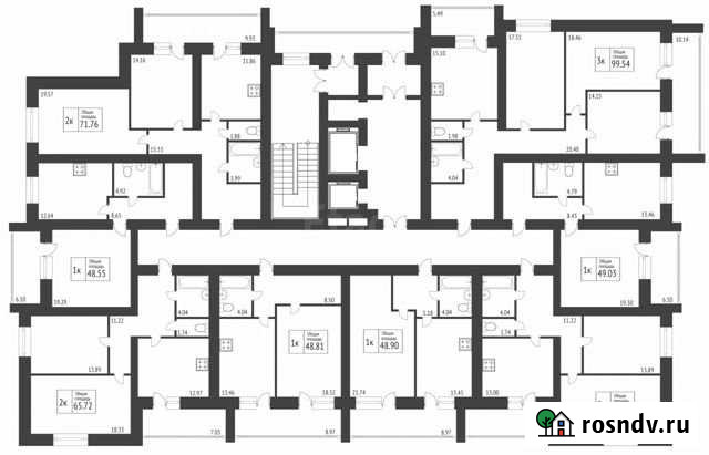 1-комнатная квартира, 48 м², 2/14 эт. на продажу в Брянске Брянск - изображение 1