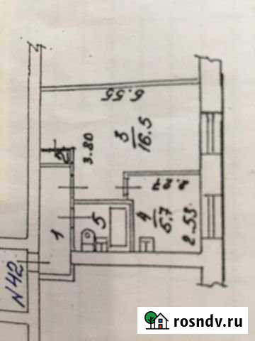 1-комнатная квартира, 30 м², 4/5 эт. на продажу в Оленегорске Оленегорск - изображение 1