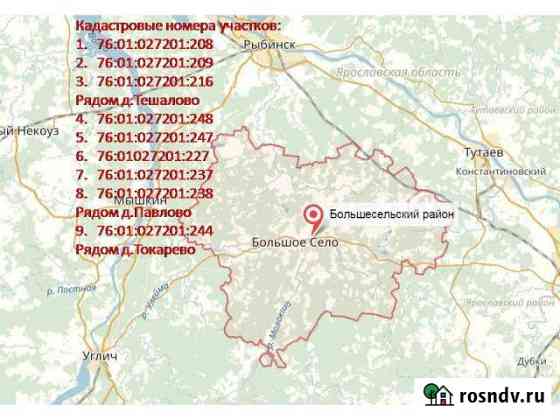 Участок СНТ, ДНП 7800 сот. на продажу в Большом Селе Большое Село