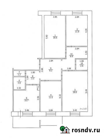 4-комнатная квартира, 94 м², 2/9 эт. на продажу в Якутске Якутск - изображение 1