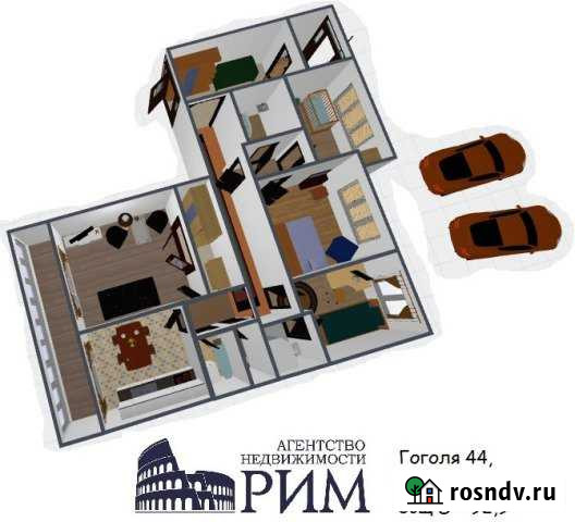 4-комнатная квартира, 92 м², 1/10 эт. на продажу в Череповце Череповец - изображение 1