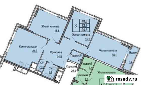 3-комнатная квартира, 94 м², 23/23 эт. на продажу в Долгопрудном Долгопрудный