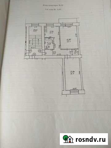 2-комнатная квартира, 45 м², 5/5 эт. на продажу в Черняховске Черняховск - изображение 1