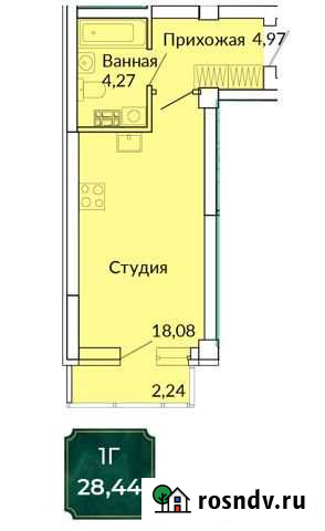 Квартира-студия, 28 м², 3/17 эт. на продажу в Екатеринбурге Екатеринбург - изображение 1