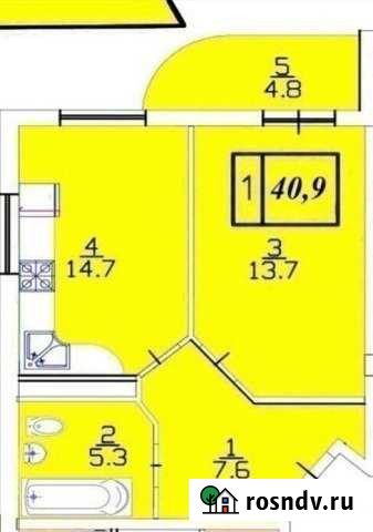 1-комнатная квартира, 45 м², 6/8 эт. на продажу в Геленджике Геленджик - изображение 1