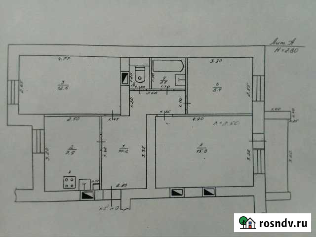 3-комнатная квартира, 58 м², 3/3 эт. на продажу в Рамони Рамонь - изображение 1