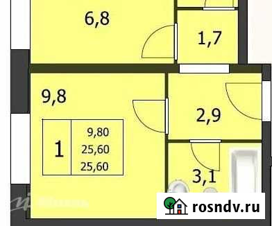 1-комнатная квартира, 26 м², 4/8 эт. на продажу в Солнечногорске Солнечногорск - изображение 1