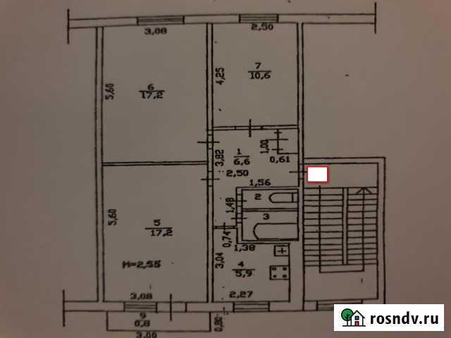 3-комнатная квартира, 61 м², 5/5 эт. на продажу в Минусинске Минусинск - изображение 1