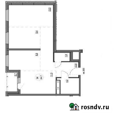 3-комнатная квартира, 64 м², 3/12 эт. на продажу в Петрозаводске Петрозаводск - изображение 1