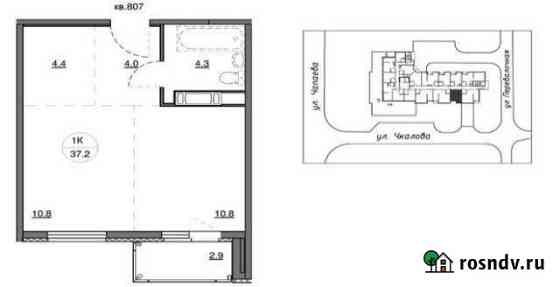 1-комнатная квартира, 37 м², 8/12 эт. на продажу в Петрозаводске Петрозаводск