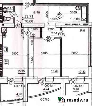 2-комнатная квартира, 78 м², 4/9 эт. на продажу в Ейске Ейск