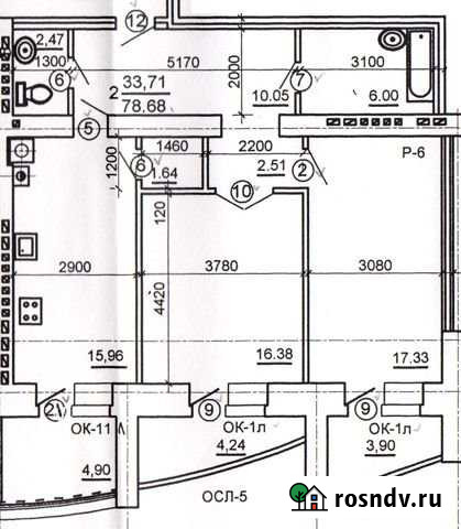 2-комнатная квартира, 78 м², 4/9 эт. на продажу в Ейске Ейск - изображение 1