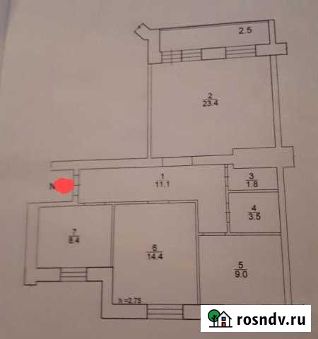 3-комнатная квартира, 74 м², 7/10 эт. на продажу в Волгодонске Волгодонск - изображение 1