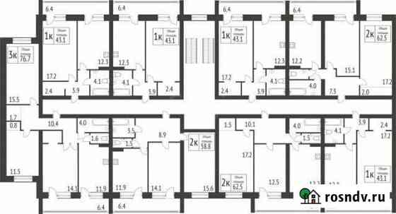 2-комнатная квартира, 62 м², 2/3 эт. на продажу в Брянске Брянск