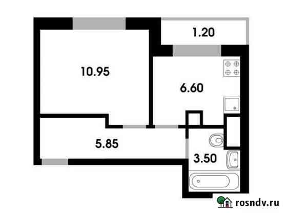 1-комнатная квартира, 28 м², 1/4 эт. на продажу в Лесном Городке Лесной Городок