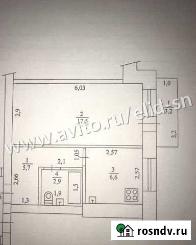 1-комнатная квартира, 33 м², 2/5 эт. на продажу в Шахтах Шахты - изображение 1
