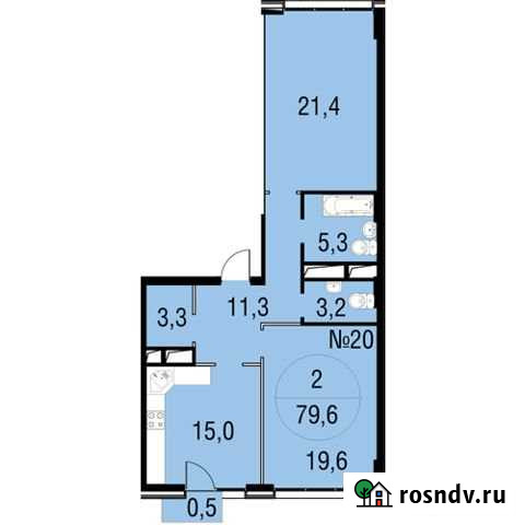 2-комнатная квартира, 78 м², 6/8 эт. на продажу в Химках Химки - изображение 1
