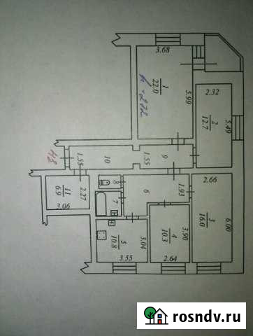 4-комнатная квартира, 105 м², 9/9 эт. на продажу в Надыме Надым - изображение 1