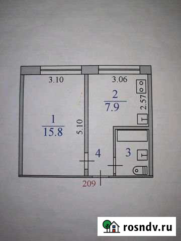1-комнатная квартира, 31 м², 2/5 эт. на продажу в Федоровском Ханты-Мансийского округа Федоровский - изображение 1