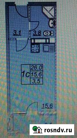 Квартира-студия, 26 м², 5/14 эт. на продажу в Анапе Анапа - изображение 1