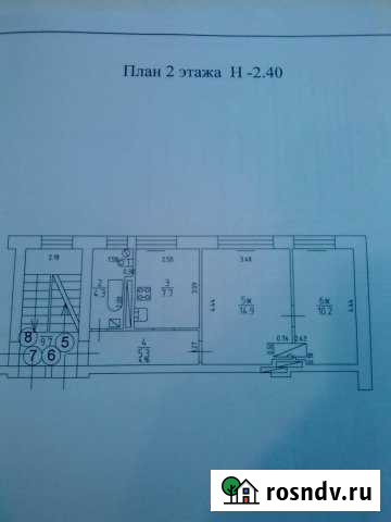2-комнатная квартира, 43 м², 2/2 эт. на продажу в Полесске Полесск - изображение 1
