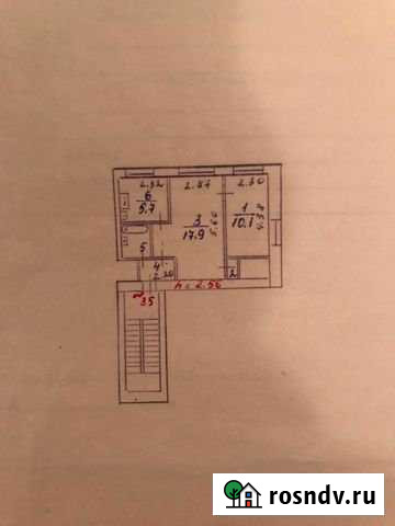 2-комнатная квартира, 40 м², 3/3 эт. на продажу в Подпорожье Подпорожье - изображение 1