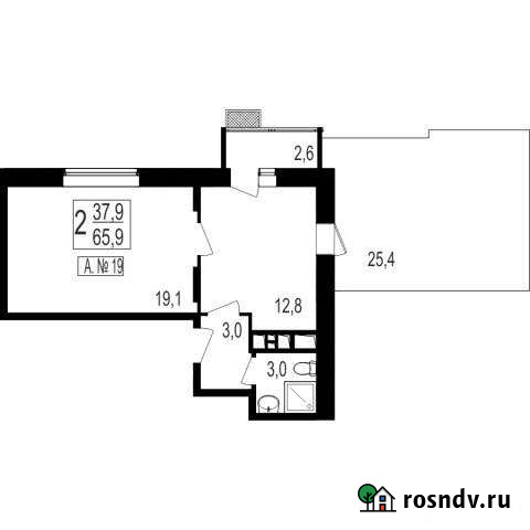 1-комнатная квартира, 65 м², 6/7 эт. на продажу в Пироговском Пироговский - изображение 1