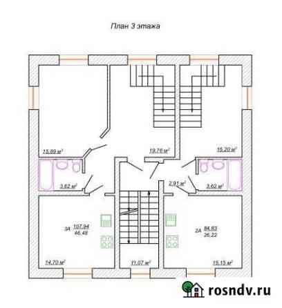 3-комнатная квартира, 104 м², 3/4 эт. на продажу в Ульяновске Ульяновск