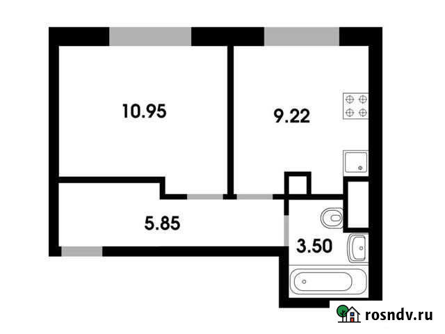 1-комнатная квартира, 29 м², 4/4 эт. на продажу в Лесном Городке Лесной Городок - изображение 1