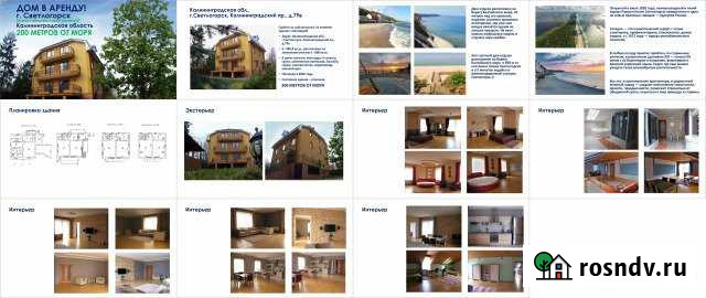 Коттедж 485 м² на участке 600 сот. в аренду на длительный срок в Светлогорске Светлогорск - изображение 1