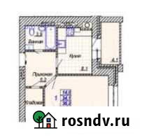 1-комнатная квартира, 36 м², 9/9 эт. на продажу в Калуге Калуга - изображение 1