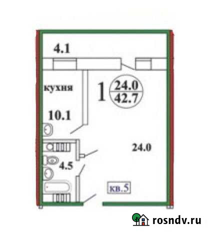1-комнатная квартира, 42 м², 5/14 эт. на продажу в Магнитогорске Магнитогорск - изображение 1