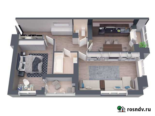 2-комнатная квартира, 70 м², 8/17 эт. на продажу в Батайске Батайск - изображение 1