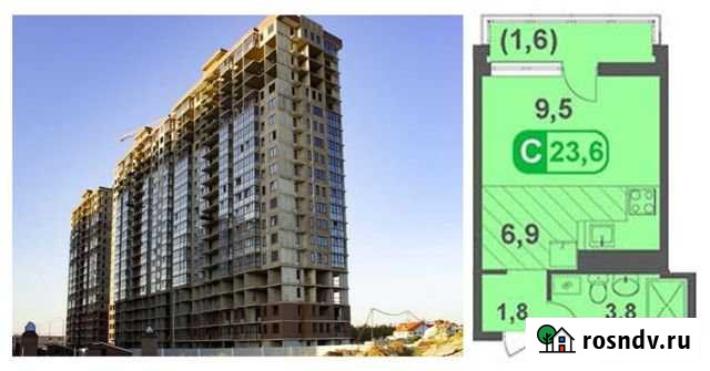 Квартира-студия, 25 м², 14/20 эт. на продажу в Анапе Анапа - изображение 1